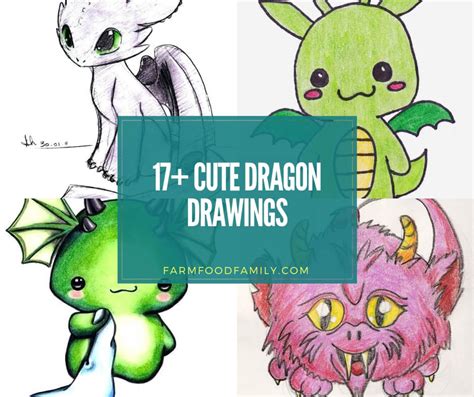 17 Dragon Drawings Cool Cute Easy For Your And Your Kids