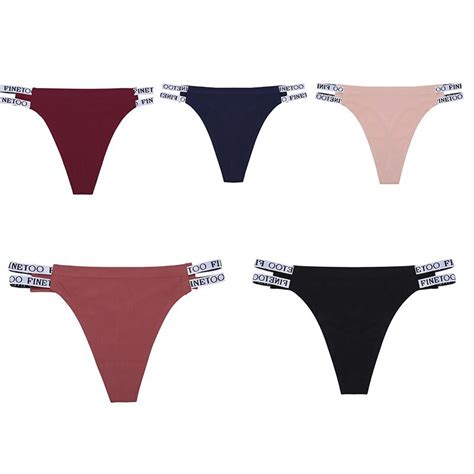 finetoo new arrival g string panty solid color silk seamless wine red women girl panty underwear