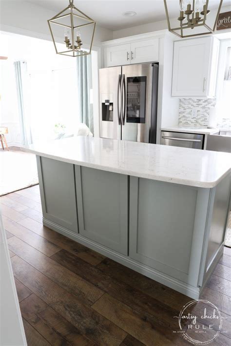 Kitchen island makeover idea #1: DIY Kitchen Island Makeover (made with big box store ...