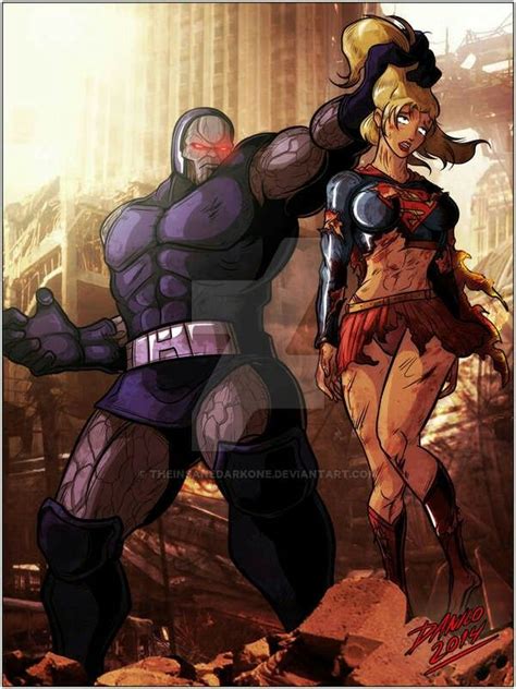 Darkseid Battles Supergirl Comic Villains Superman Vs Darkseid Darkseid