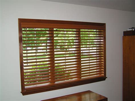 Wide Wood Window Blinds