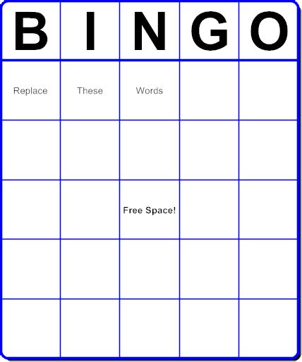 Make Your Own Bingo Cards Bingo Card Maker Bingo Card Template