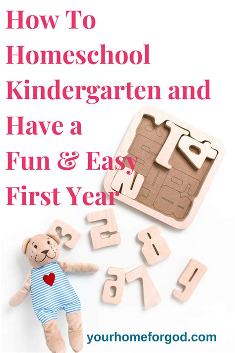 How To Homeschool Kindergartenhomeschoolingyour Home For God