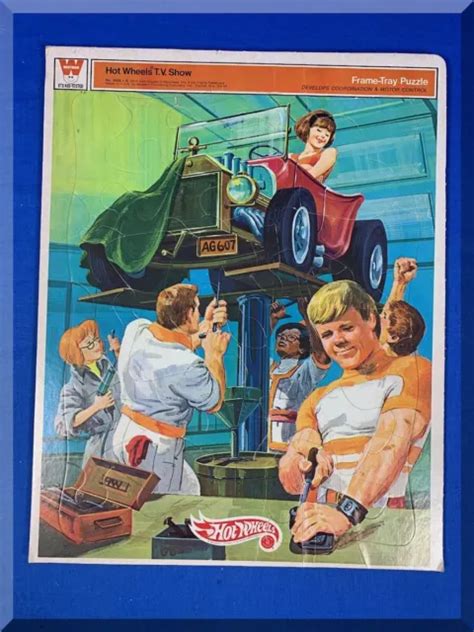 vintage 1970 mattel hot wheels frame tray puzzle complete free shipping 39 99 picclick