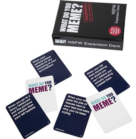 What Do You Meme Nsfw Cards Laugh Corner