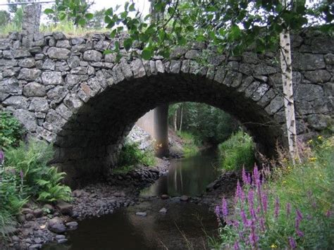 The Old Stone Bridge Over Trödjeån Was Built In 1893 And Was One Of The