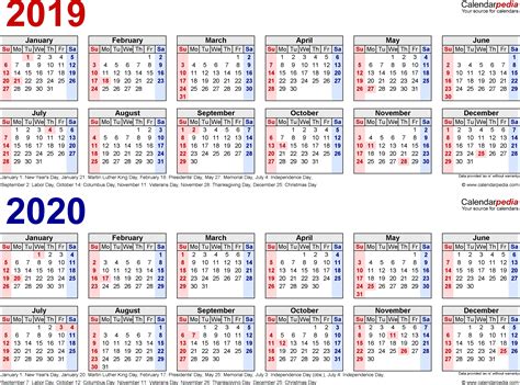 2020 Holiday Calendar Usa Free Printable Free Yearly