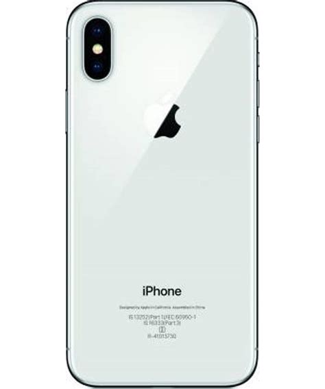 Refurbished Apple Iphone X Silver 64 Gb