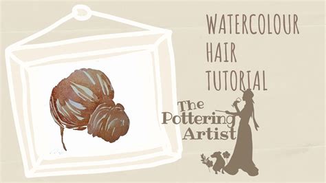 How To Paint Hair In Watercolor Realtime Step By Step Youtube