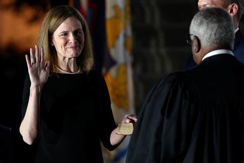Amy Coney Barrett Sworn In As Newest Justice For The Us Supreme Court