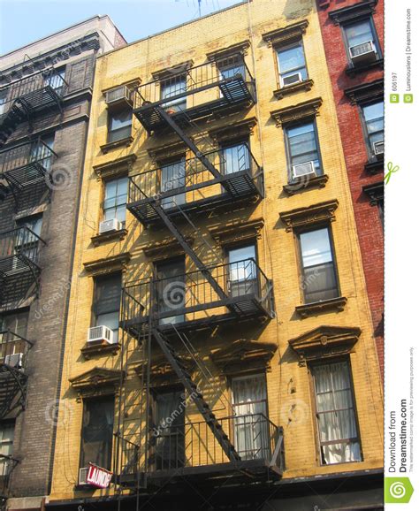 New York City Apartment Buildings Stock Image Image Of