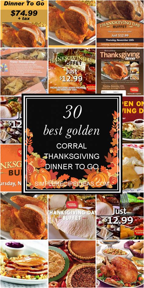 Check your local restaurant for hours. 30 Best Golden Corral Thanksgiving Dinner to Go - Best ...