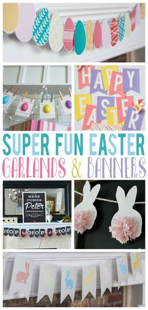 Super Fun Easter Garlands And Banners Eighteen25 Easter Banner