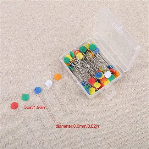 Flat Head Quilting Pins 300 Pieces Straight Quilting Pins 4 Boxed