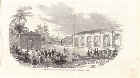 Jamaica Historical Information The Opening Of The Jamaica Railway 1845