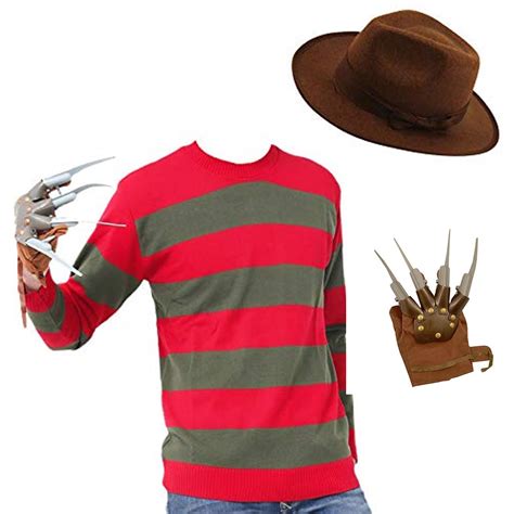 Kinder Halloween Freddy Krueger Kostüm Kinder Kostüm Outfit Top Kralle