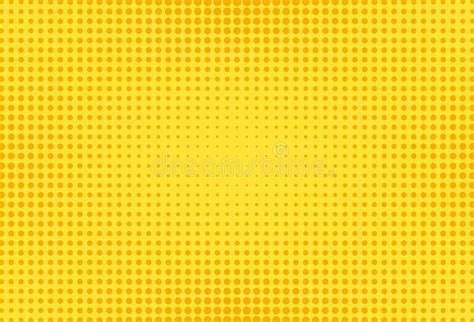 Yellow Pop Art Pattern Comic Halftone Background Vector Illustration