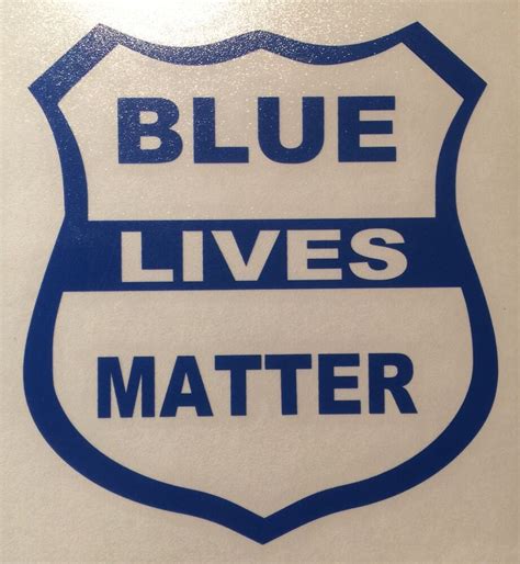 Blue Lives Matter Shield Decal