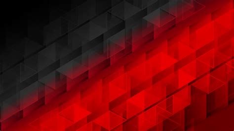 Black And Red Geometric Polygonal Pixelated Motion Background Video