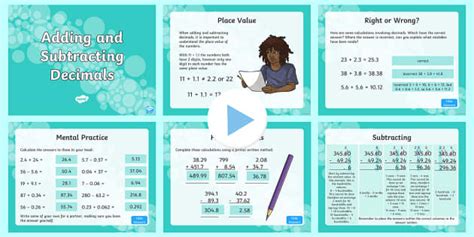 Adding And Subtracting Decimals Powerpoint Teacher Made