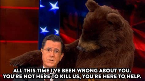 Stephen Colbert And Bears S Find And Share On Giphy