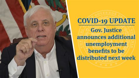 Covid 19 Update Gov Justice Announces Additional Unemployment