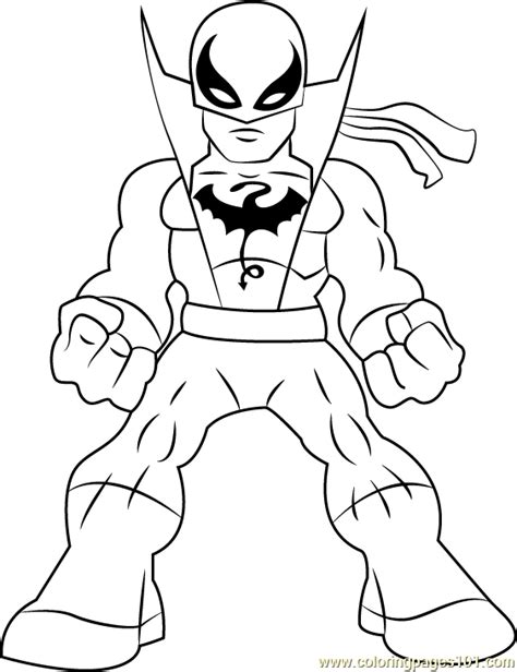 Iron Fist Coloring Pages