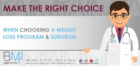 When Choosing A Weight Loss Program And Surgeon Advanced Bmi Lebanon Dr Nagi Jean Safa Clinic