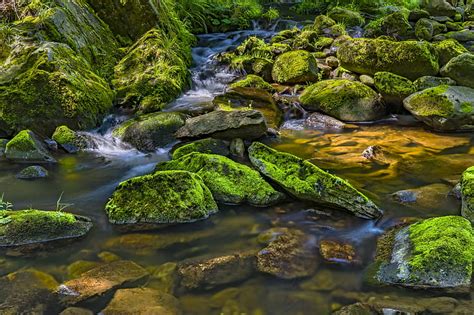 Time Lapse Photography Of River Surrounded With Rocks Free Photos