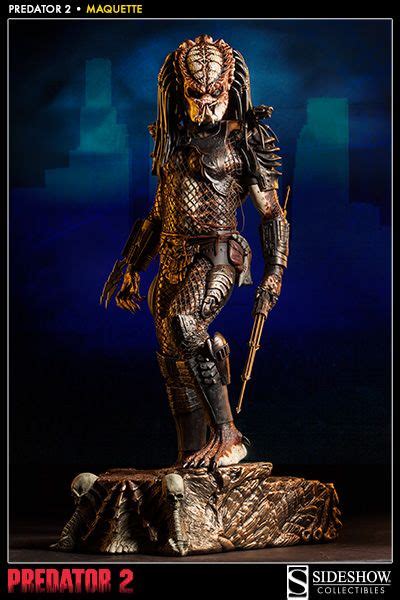 Predator 2 Life Size Mask And 14 Statue From Sideshow Collectibles