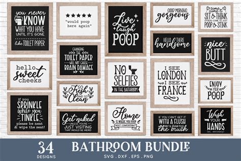 Funny Bathroom Sign SVG Bundle Ubicaciondepersonas Cdmx Gob Mx