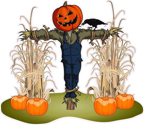Corn stalk dracaena silk plant real touch artificial nearly natural home decor. Halloween Corn Stalks and Scarecrow Pair Wall Decor Decal ...