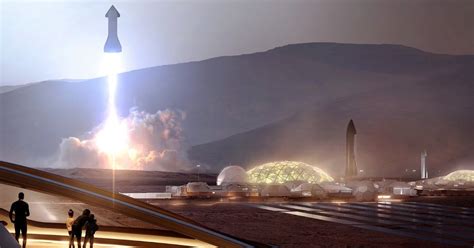 Better Resolution Render Of Spacexs Mars Base Alpha In Late 2030s