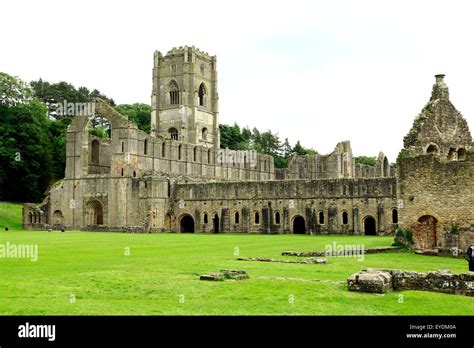 Fountains Abbey Medieval Cistercian Monastery Monastic Ruins English