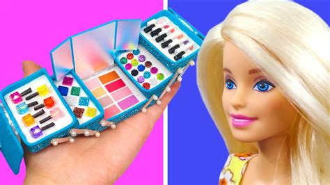 Barbie Doll Set Diy Barbie Hacks How To Make Miniature Crafts Youtube