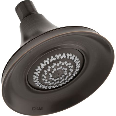 kohler forte 1 75 gpm multifunction wall mount showerhead in oil rubbed bronze the home depot