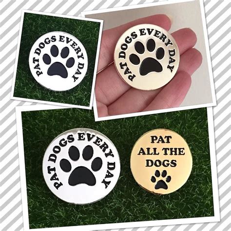 Repost Linajanedesigns Dog Pins Are Here The Silver Pins Are Big The