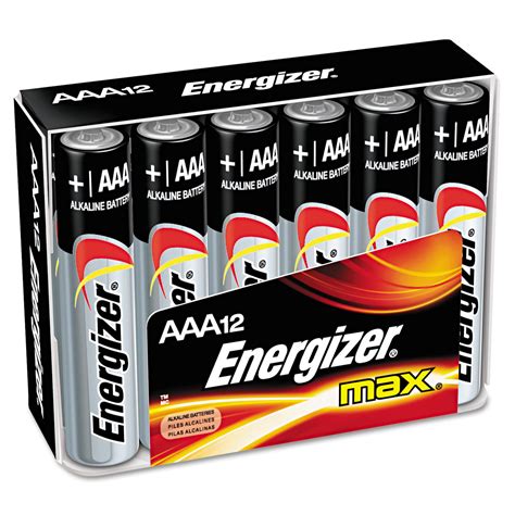 Energizer Max Alkaline Batteries Aaa 12 Batteriespack