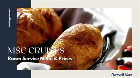 Msc Room Service Menus With Prices 2023 Cruisegear