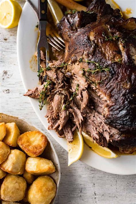 Greek Slow Roasted Leg Of Lamb Recipe Greek Recipes Lamb Recipes