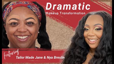 Dramatic Makeup Transformation Ft Tailor Made Jane And Nya Breslin Youtube