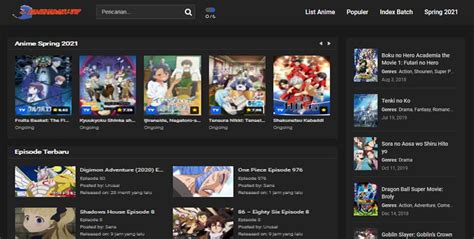 Situs Nonton Anime Streaming Movie Sub Indo Terlengkap 2024