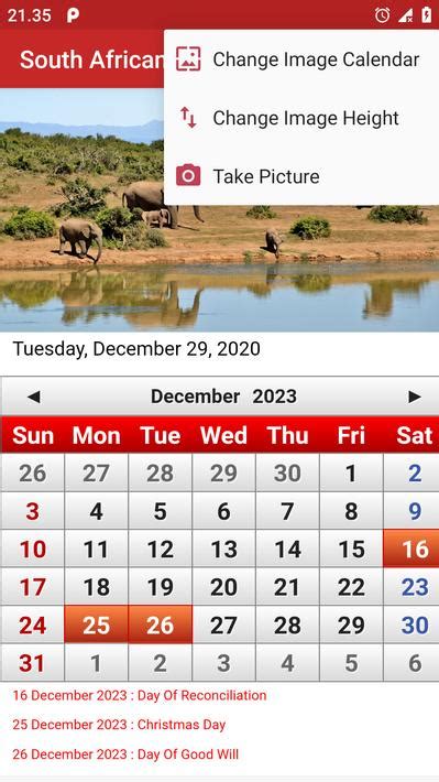 South African Calendar Pour Android Téléchargez Lapk