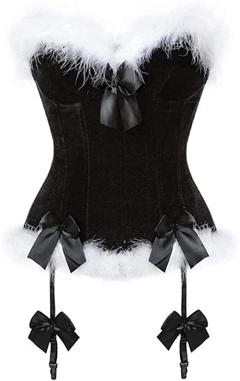 josamogre christmas corset santa lingerie for women santa costume sexy bustier corset red