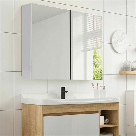 36 rectangle frameless lighted medicine cabinet wall mounted mirror by vinnova. Ebern Designs Ballarat Wall Mount Mirrored Bathroom ...