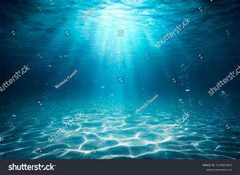 Underwater Sea Deep Abyss Blue Sun Stock Photo 2178017823 Shutterstock