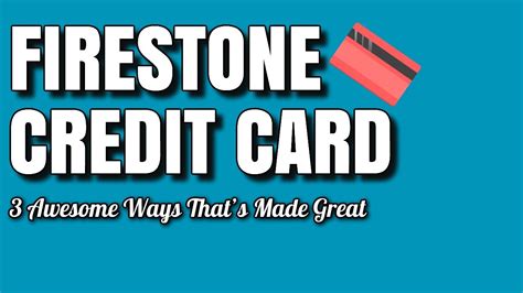 This retail chain specializes in selling tires and other car related items, as well as replacing tires or servicing cars. Firestone Credit Card - 3 Awesome Ways That's Made Great - YouTube