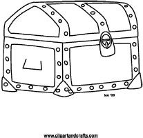 Pirate Treasure Chest Coloring Page