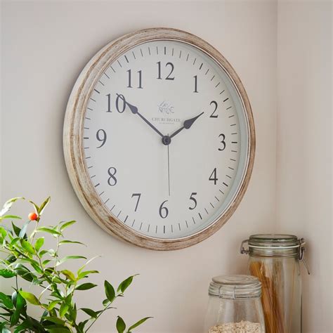 Churchgate 40cm Wooden Clock Brown Shopstyle