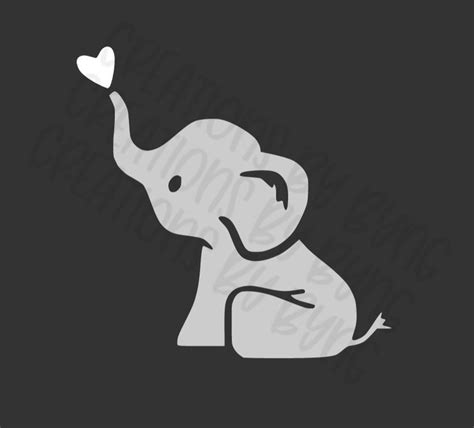 Baby Elephant svg png Files for Cricut/Silhouette Digital | Etsy